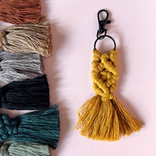 Load image into Gallery viewer, Mini macrame keychain