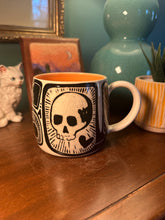 Load image into Gallery viewer, Sgraffito mug #28 -skull