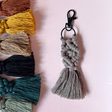 Load image into Gallery viewer, Mini macrame keychain