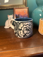 Load image into Gallery viewer, Sgraffito mug #31 -peony