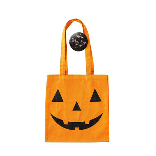 PLCB100 -  Jack-o-Lantern Canvas Trick or Treat Bag