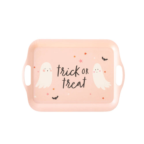 PSH930 -  Trick or Treat Boo Bamboo Reusable Tray