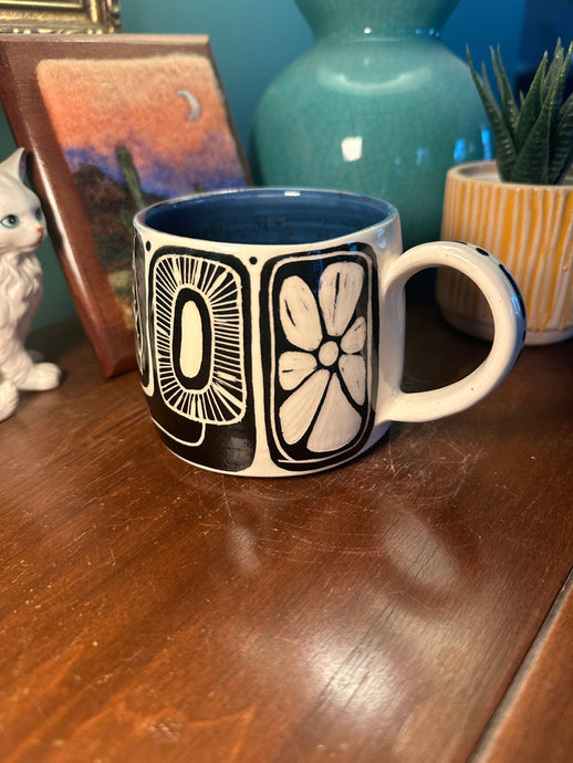Sgraffito mug #29 - Talking Heads