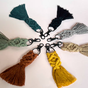 Mini macrame keychain