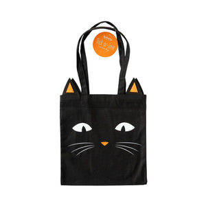 PLCB106 -  Black Cat Canvas Trick or Treat Bag