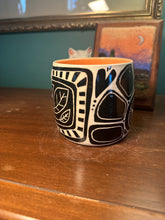 Load image into Gallery viewer, Sgraffito mug #28 -skull