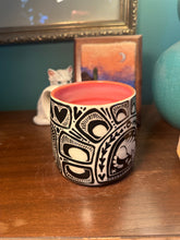Load image into Gallery viewer, Sgraffito mug #27 - playful cat