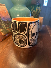 Load image into Gallery viewer, Sgraffito mug #28 -skull