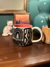 Load image into Gallery viewer, Sgraffito mug #9