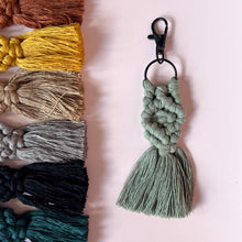Load image into Gallery viewer, Mini macrame keychain