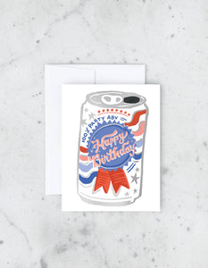 Birthday Beer Greeting Card